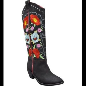 Black Howdy Cowboy Boot